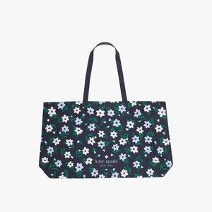 *SOLD* Kate Spade Large BLUE FLORAL Reusable Tote Bag